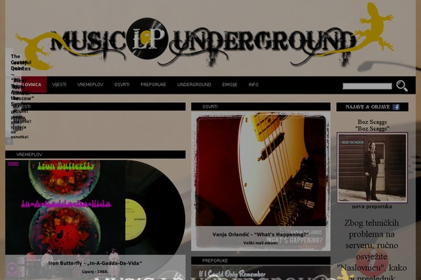 music-lp-underground.com site used Musiclpundergroundhomepage