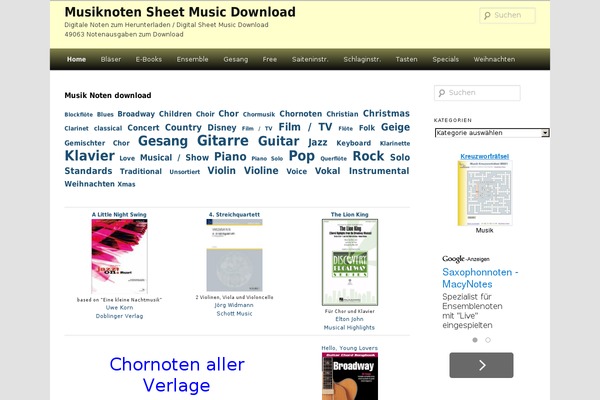 music2print.net site used Jkktheme