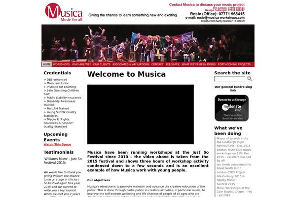 WordPress website example screenshot