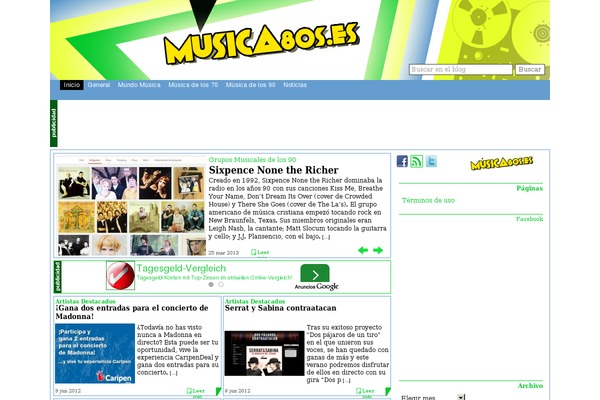 musica80s.es site used Cogone