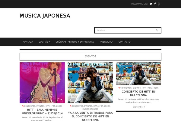 musicajaponesa.es site used Revista