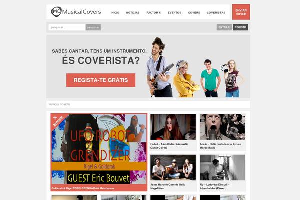 musicalcovers.pt site used Musicalcovers