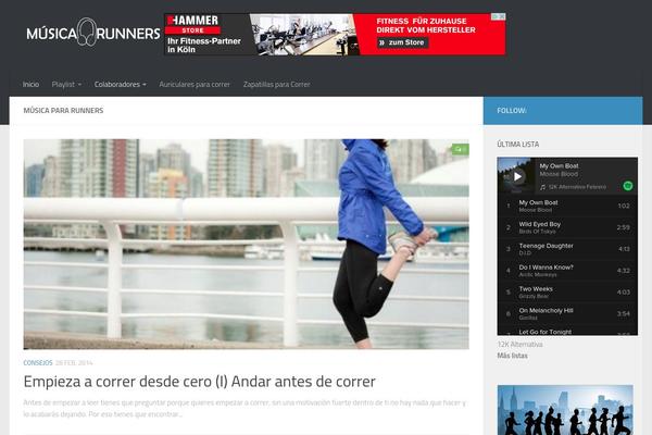 Hueman theme site design template sample