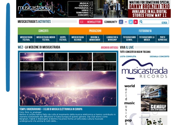musicastrada.it site used Musicastrada