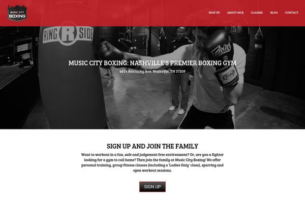 musiccityboxing.com site used Aquarelle