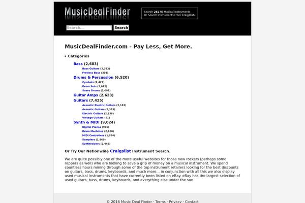 musicdealfinder.com site used Mdf