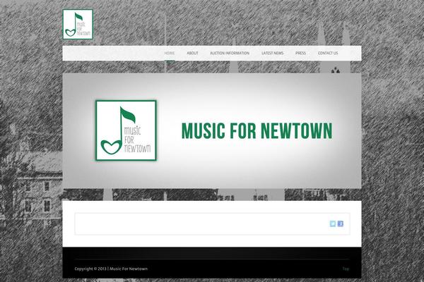 musicfornewtown.org site used Fancytheme