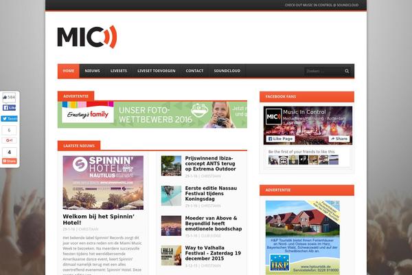 Mic theme site design template sample