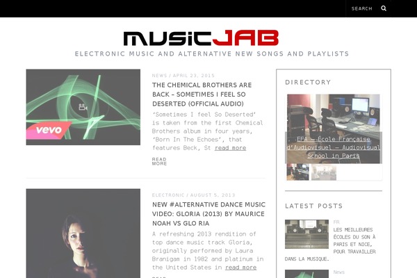 musicjab.com site used SimpleMag child