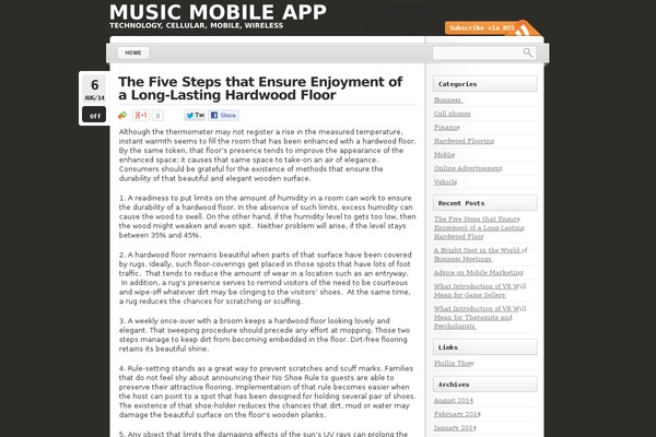 WordPress website example screenshot