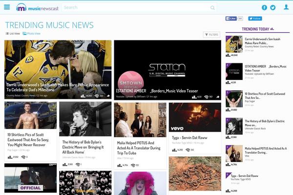 musicnewscast.com site used Mobsoc-media-grid-music-child
