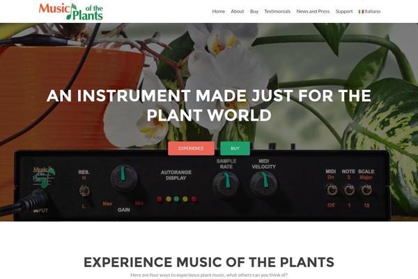 musicoftheplants.com site used Blackgreen