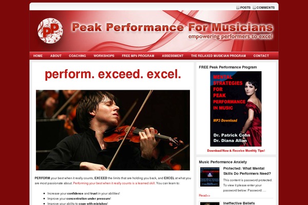 musicpeakperformance.com site used Genesis