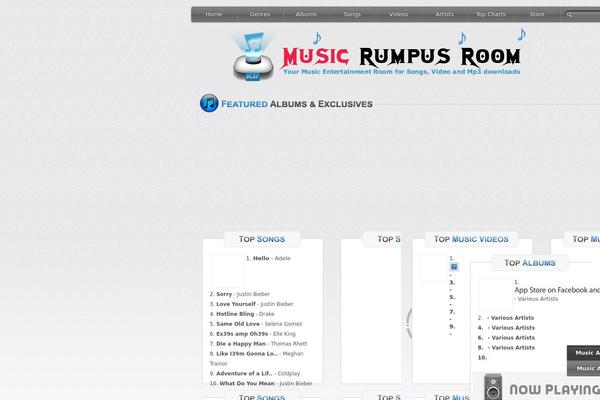 musicrumpus.com site used Template2
