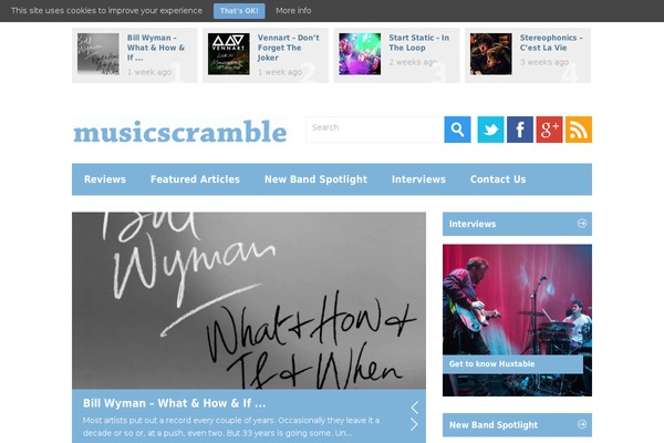 musicscramble.co.uk site used Themeforest-metro