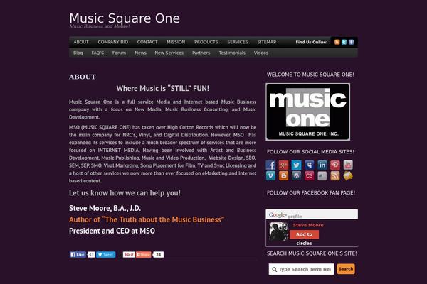 musicsquareone.com site used Bold News