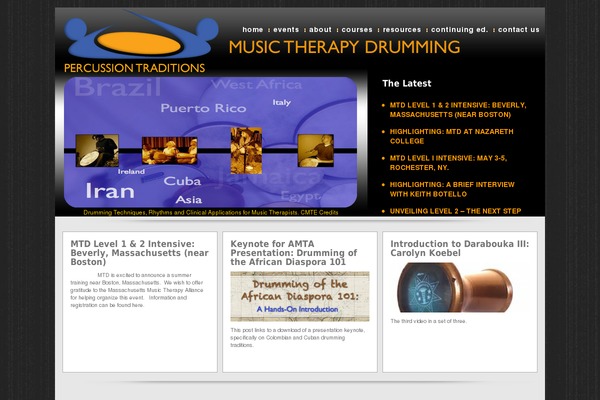musictherapydrumming.com site used Bsocial