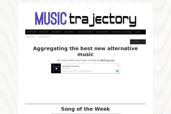 musictrajectory.com site used Organic-sideways