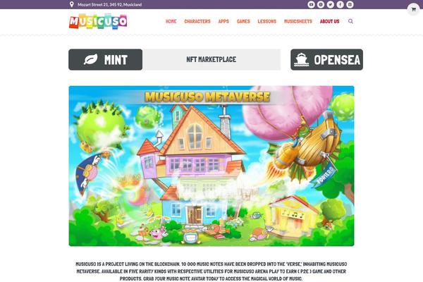 Kids theme site design template sample