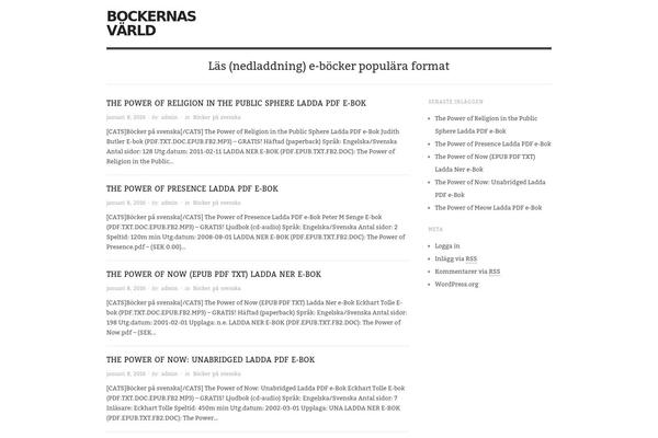 WordPress website example screenshot