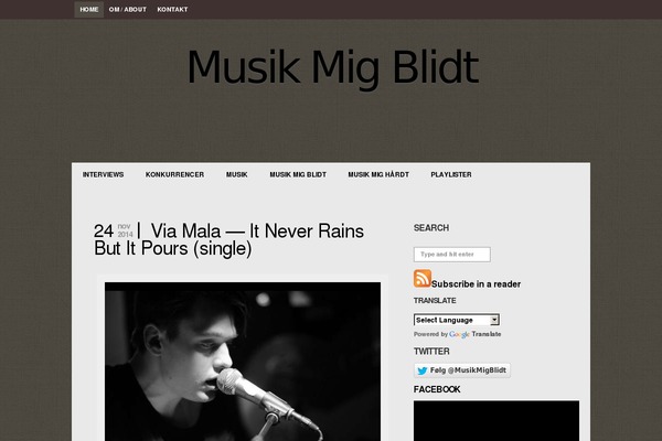 musikmigblidt.dk site used Lysa