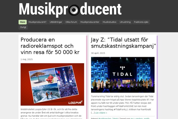 musikproducent.se site used Musikproducent