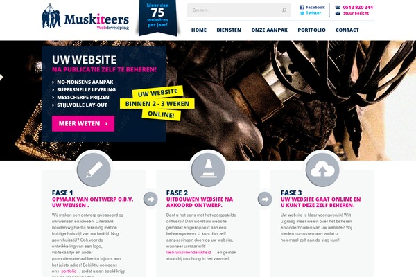 muskiteers.nl site used Muskiteers