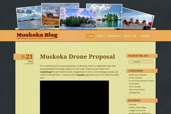 muskokablog.com site used Muskoka