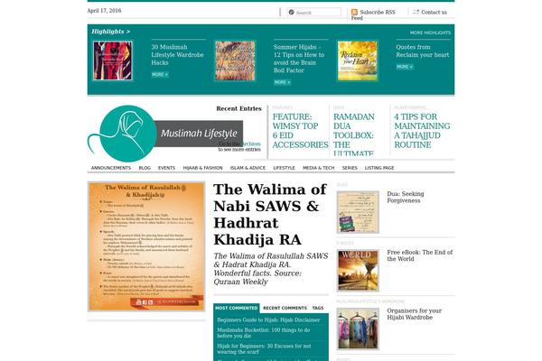 muslimahlifestyle.com site used The Journal
