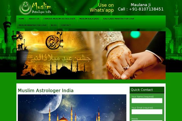 muslimastrologerindia.com site used Muslimastrologer