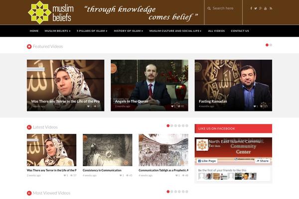 muslimbeliefs.com site used VideoTube