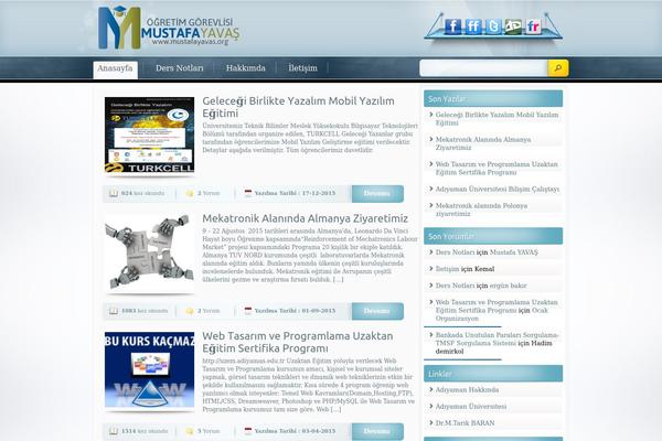 mustafayavas.org site used Seo-nokta-theme
