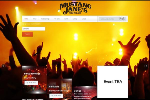 Mustang theme site design template sample