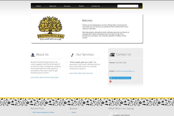 WordPress website example screenshot