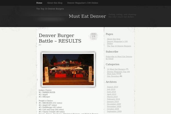 musteatdenver.com site used Elegant Grunge