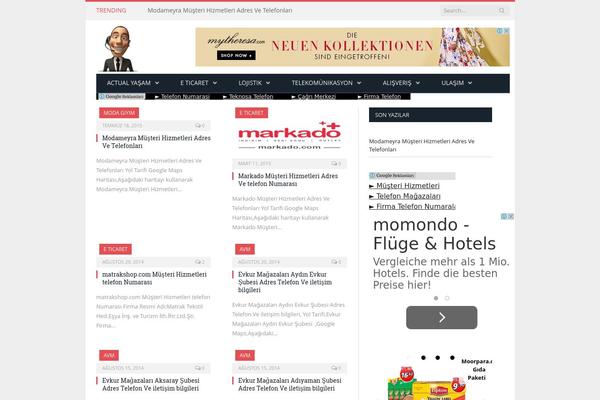 NewsPlus theme site design template sample