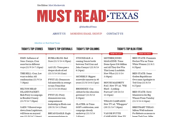 mustreadtexas.com site used Mrt