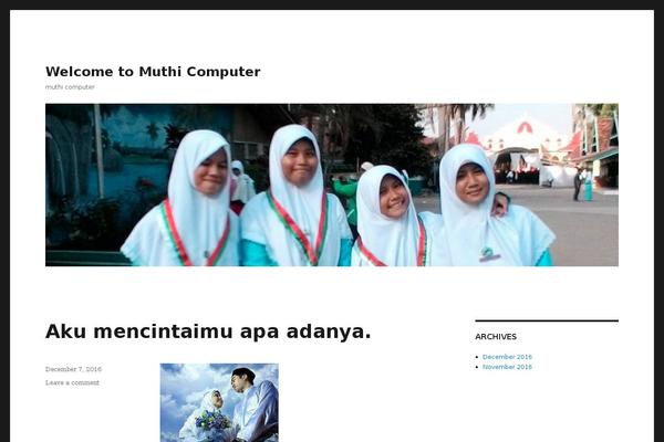 Twenty Sixteen theme site design template sample