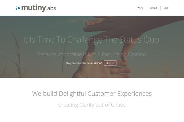 mutiny theme websites examples