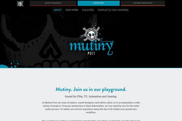 mutinypost.com site used Mutiny