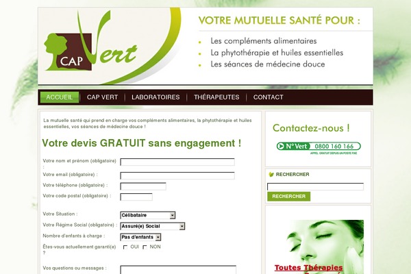 mutuelle-capvert.com site used Capvert