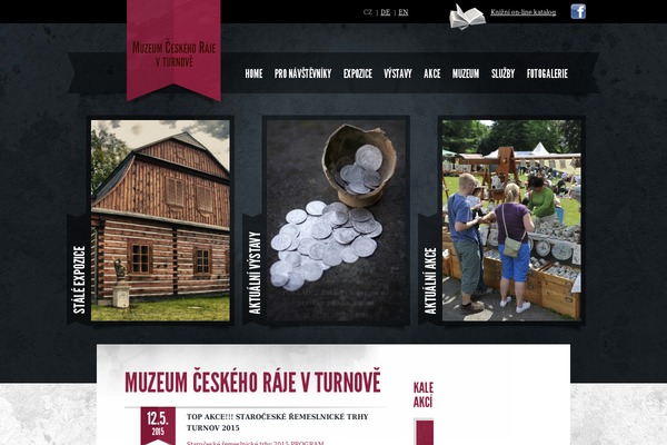Muzeum theme site design template sample