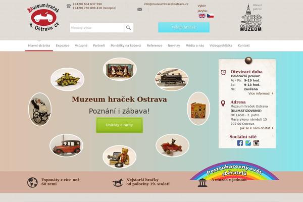 Muzeum theme site design template sample