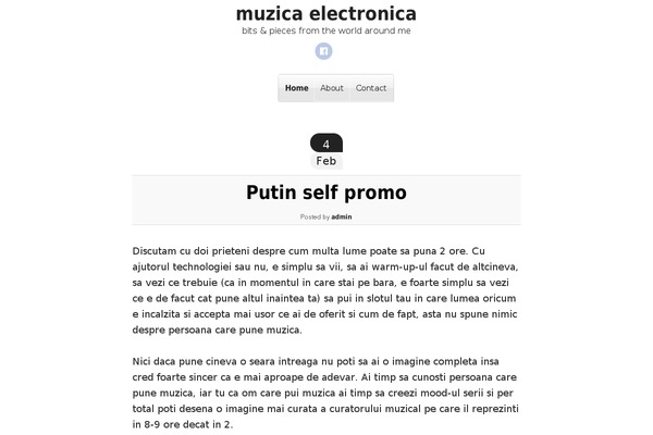 muzicaelectronica.ro site used Nu White
