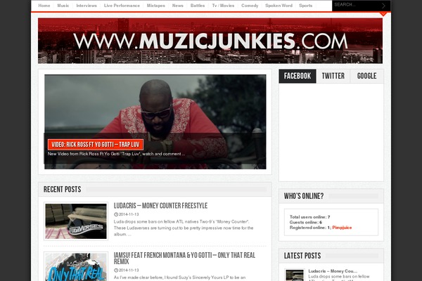 muzicjunkies.com site used Gameleon