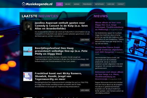 muziekagenda.nl site used Muziekagenda