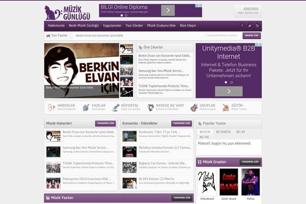 muzikgunlugu.com site used Trendwebportal