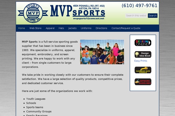 WordPress website example screenshot
