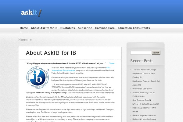 AskIt theme site design template sample