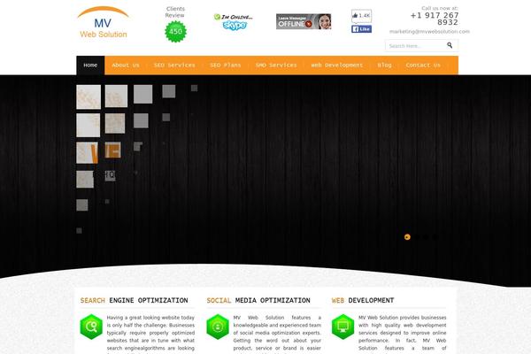 Mv theme site design template sample